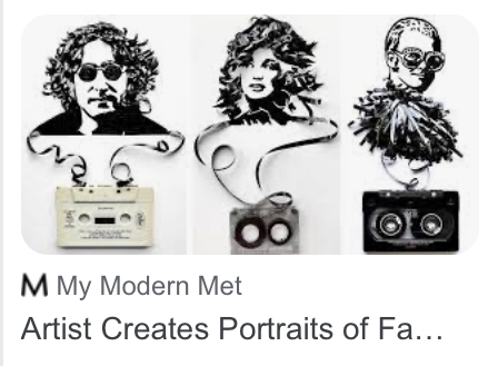 Artist, Amy Corson — Using OLD Cassette&nbsp;tapes…