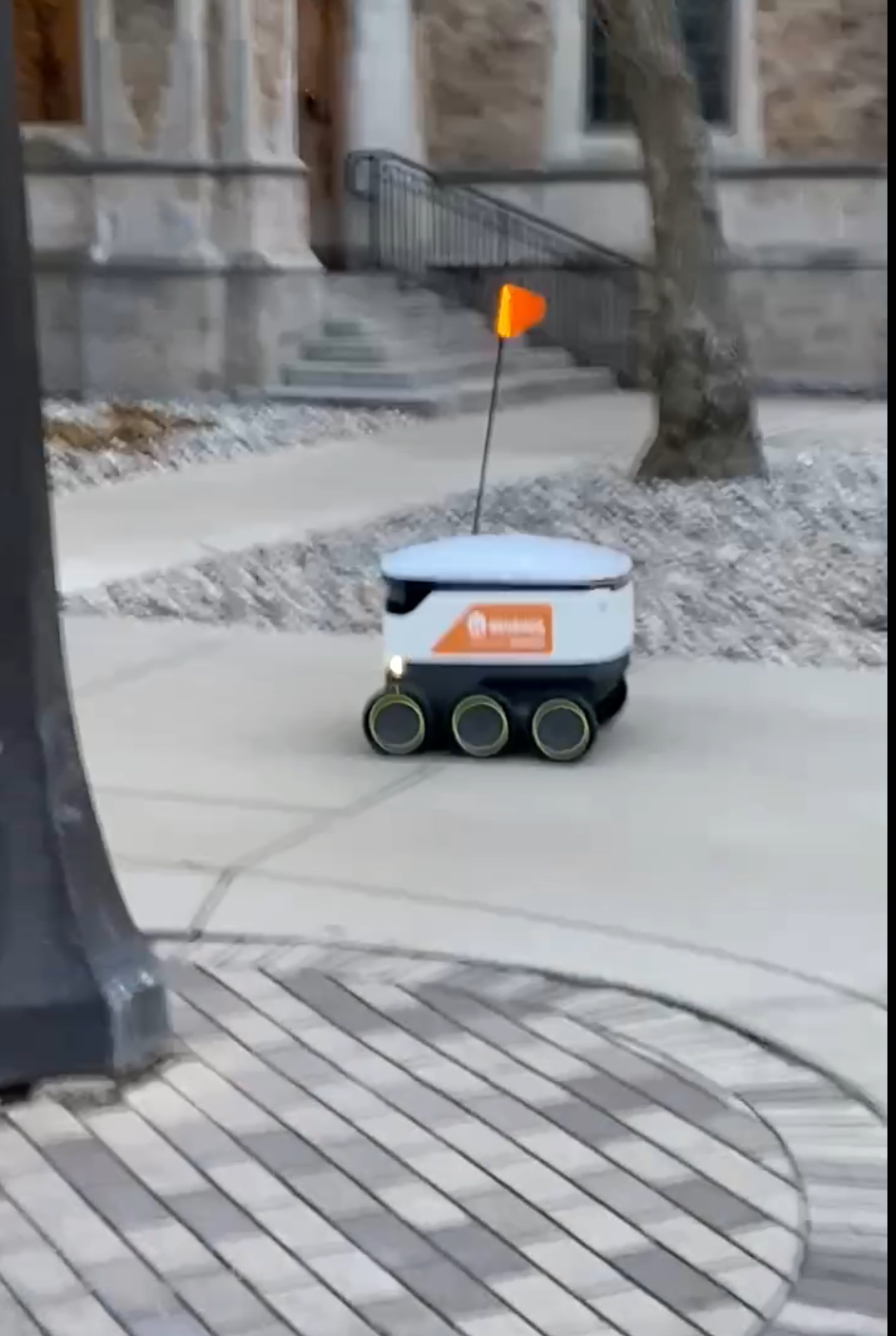 Grubhub – Food delivery robots… I SAW ONE.