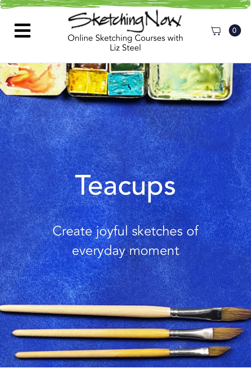 Sketching Tea Cups, Online Course – Liz&nbsp;Steel