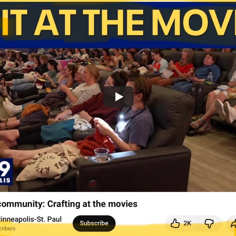 Knit & Crochet at the&nbsp;Movies?!